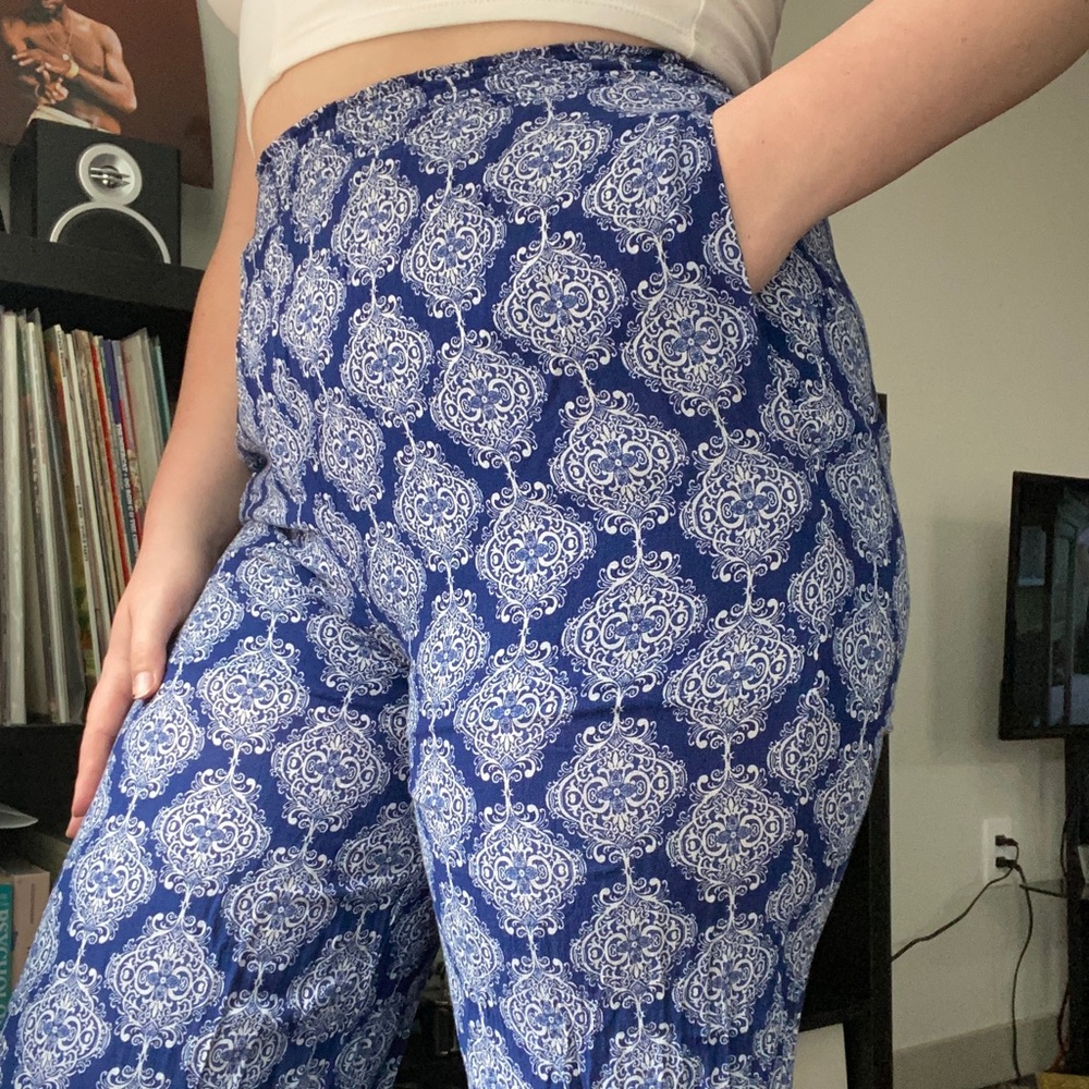bohemian flowy pants